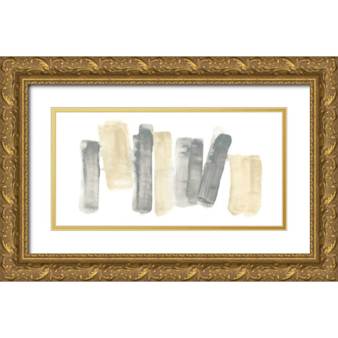 Neutral Sentry I Gold Ornate Wood Framed Art Print with Double Matting by Vess, June Erica