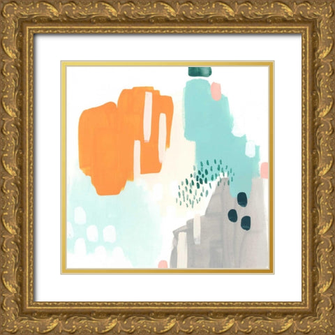 Precept I Gold Ornate Wood Framed Art Print with Double Matting by Vess, June Erica