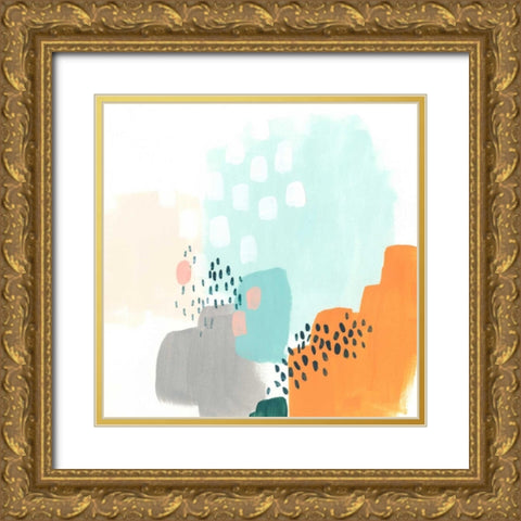 Precept III Gold Ornate Wood Framed Art Print with Double Matting by Vess, June Erica