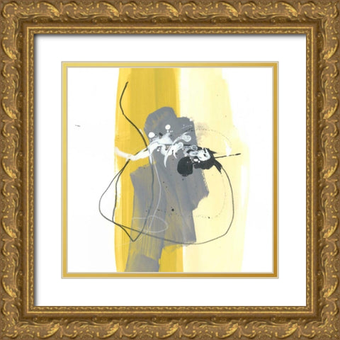 Catch Phrase III Gold Ornate Wood Framed Art Print with Double Matting by Vess, June Erica