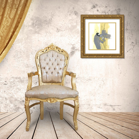 Catch Phrase IV Gold Ornate Wood Framed Art Print with Double Matting by Vess, June Erica