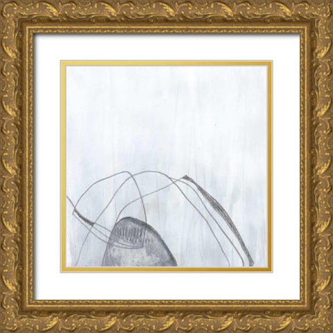 Premonition III Gold Ornate Wood Framed Art Print with Double Matting by Vess, June Erica
