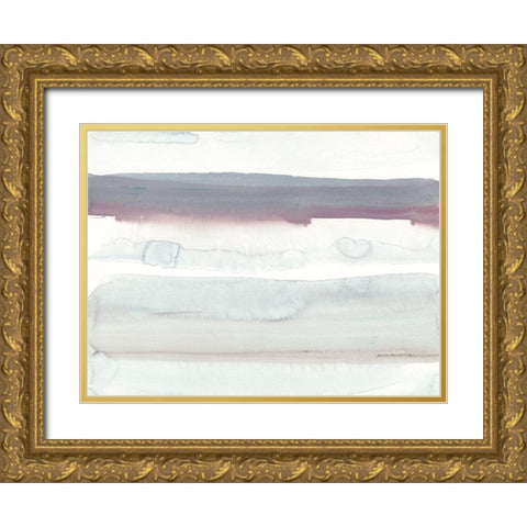 Water Horizon II at Sea Ranch  Gold Ornate Wood Framed Art Print with Double Matting by Delamater, Rob