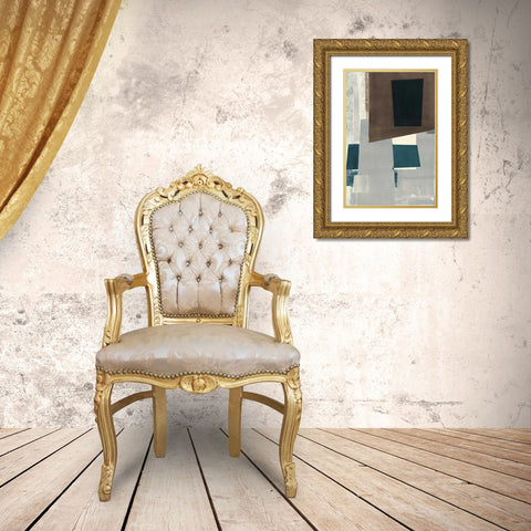 Avenue B Gold Ornate Wood Framed Art Print with Double Matting by Delamater, Rob
