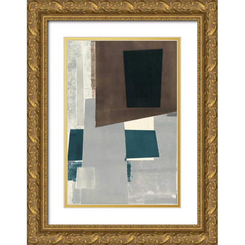 Avenue B Gold Ornate Wood Framed Art Print with Double Matting by Delamater, Rob