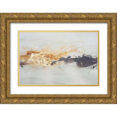 Kinetic Horizon II Gold Ornate Wood Framed Art Print with Double Matting by Vess, June Erica