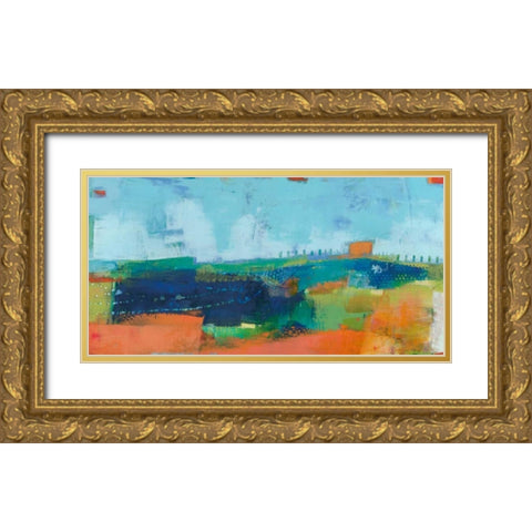 Yardland I Gold Ornate Wood Framed Art Print with Double Matting by Jachimiec, Sue