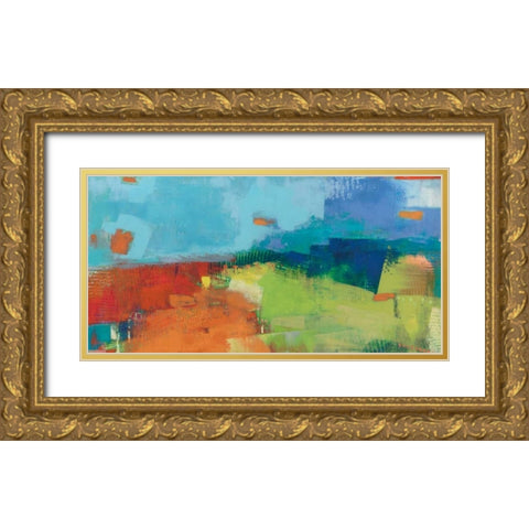Yardland II Gold Ornate Wood Framed Art Print with Double Matting by Jachimiec, Sue