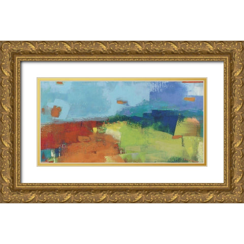 Yardland II Gold Ornate Wood Framed Art Print with Double Matting by Jachimiec, Sue