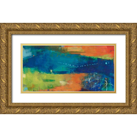 Yardland IV Gold Ornate Wood Framed Art Print with Double Matting by Jachimiec, Sue