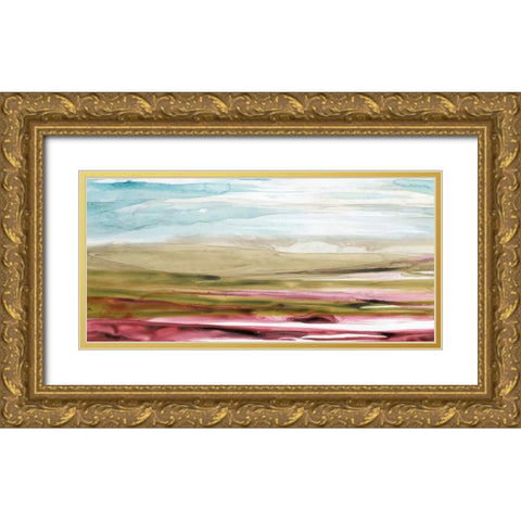Solar Plains I Gold Ornate Wood Framed Art Print with Double Matting by Popp, Grace