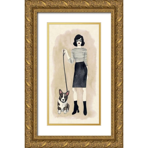 The Best Accessory I Gold Ornate Wood Framed Art Print with Double Matting by Popp, Grace