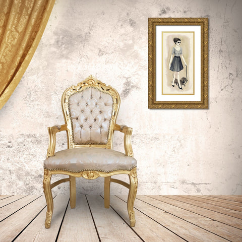 The Best Accessory II Gold Ornate Wood Framed Art Print with Double Matting by Popp, Grace