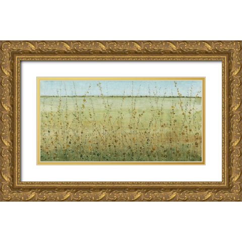 Edge of the Field II Gold Ornate Wood Framed Art Print with Double Matting by OToole, Tim