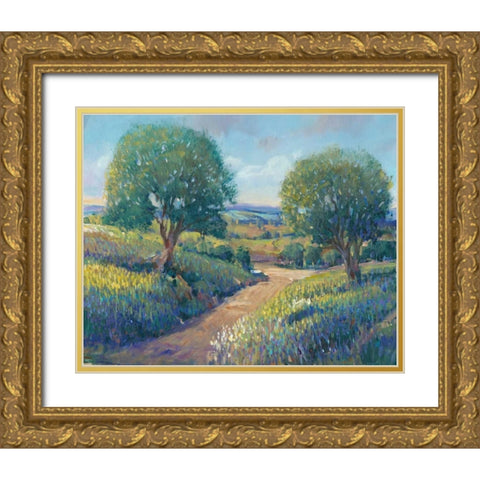 Country Sentrees I Gold Ornate Wood Framed Art Print with Double Matting by OToole, Tim