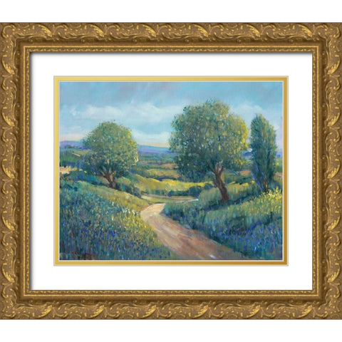 Country Sentrees II Gold Ornate Wood Framed Art Print with Double Matting by OToole, Tim