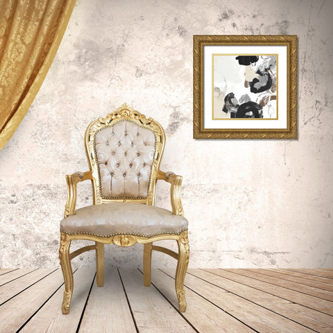 Missive IV Gold Ornate Wood Framed Art Print with Double Matting by Vess, June Erica