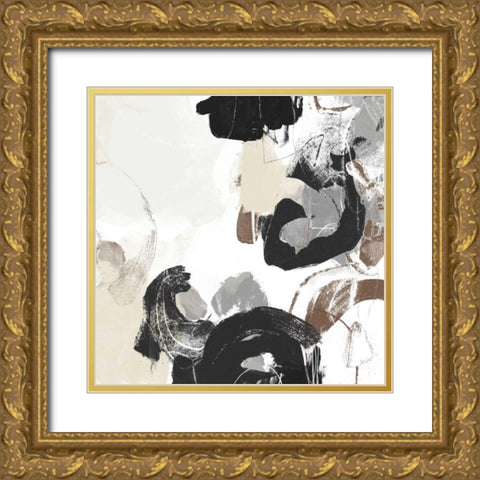 Missive IV Gold Ornate Wood Framed Art Print with Double Matting by Vess, June Erica