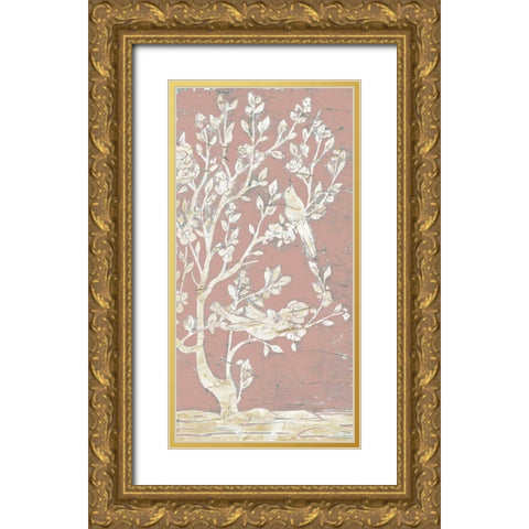 Sweet Chinoiserie II Gold Ornate Wood Framed Art Print with Double Matting by Vess, June Erica
