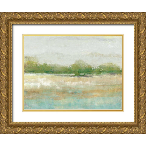 Spring Treeline I Gold Ornate Wood Framed Art Print with Double Matting by OToole, Tim