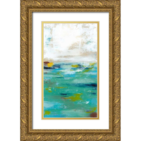 Topaz Mire I Gold Ornate Wood Framed Art Print with Double Matting by Popp, Grace