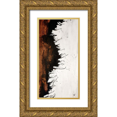 Give Or Take II Gold Ornate Wood Framed Art Print with Double Matting by Douglass, Farrell