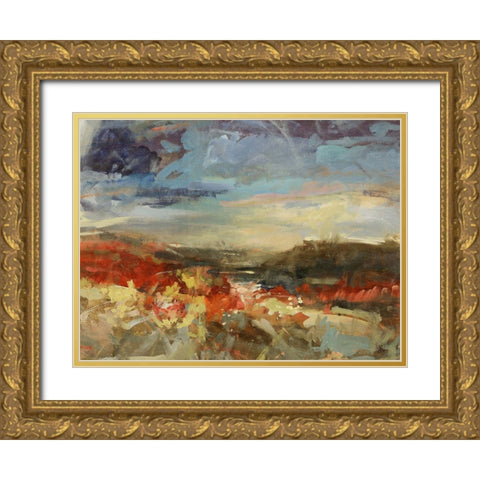 Landscape Study Gold Ornate Wood Framed Art Print with Double Matting by Maas, Jodi