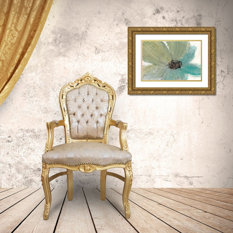 Floral Spirit I Gold Ornate Wood Framed Art Print with Double Matting by OToole, Tim