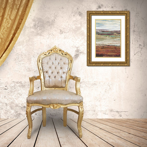Plum Vista II Gold Ornate Wood Framed Art Print with Double Matting by OToole, Tim