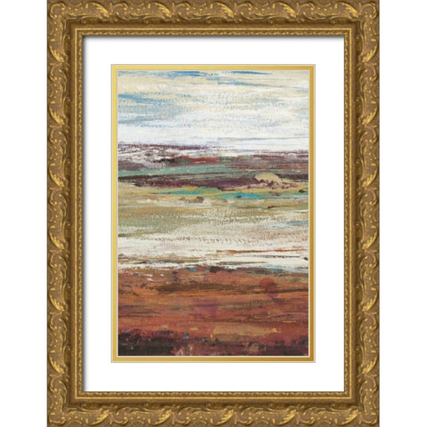 Plum Vista II Gold Ornate Wood Framed Art Print with Double Matting by OToole, Tim