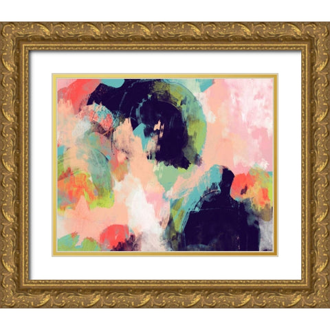 Vibrant Spring I Gold Ornate Wood Framed Art Print with Double Matting by Studio W
