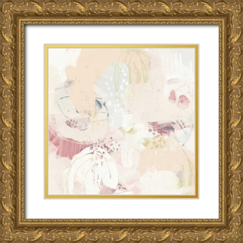 Hanami I Gold Ornate Wood Framed Art Print with Double Matting by Vess, June Erica