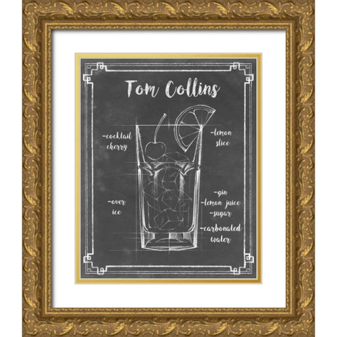 Mixology II Gold Ornate Wood Framed Art Print with Double Matting by Harper, Ethan