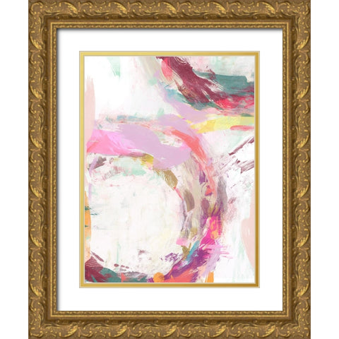 Radiant Festival II Gold Ornate Wood Framed Art Print with Double Matting by Studio W