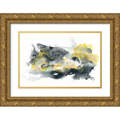 Lunar Veil II Gold Ornate Wood Framed Art Print with Double Matting by Vess, June Erica