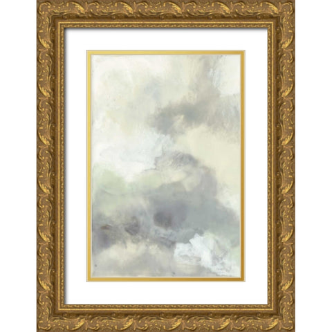 Cloud Impressions I Gold Ornate Wood Framed Art Print with Double Matting by Goldberger, Jennifer