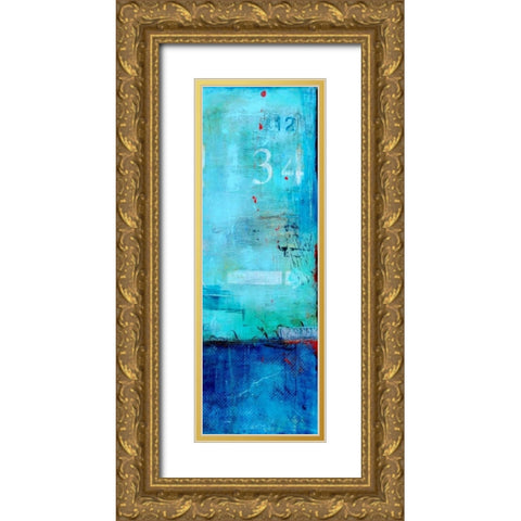 Pier 34 II Gold Ornate Wood Framed Art Print with Double Matting by Ashley, Erin