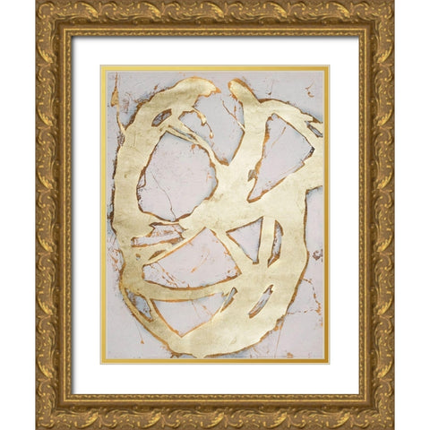 Ace of Spades in Gold II Gold Ornate Wood Framed Art Print with Double Matting by Ashley, Erin