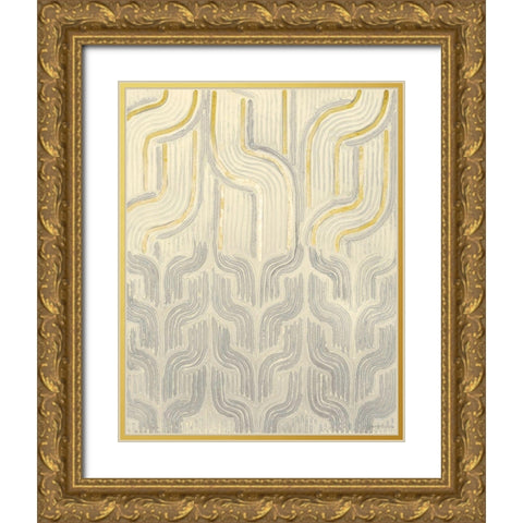 Chenille II Gold Ornate Wood Framed Art Print with Double Matting by Lam, Vanna