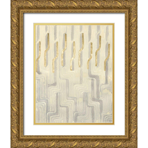 Chenille Iii Gold Ornate Wood Framed Art Print with Double Matting by Lam, Vanna