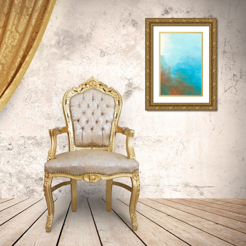 Neptune Sky I Gold Ornate Wood Framed Art Print with Double Matting by Lam, Vanna
