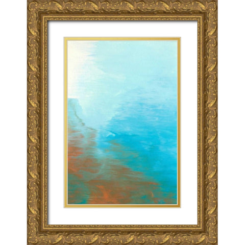 Neptune Sky I Gold Ornate Wood Framed Art Print with Double Matting by Lam, Vanna