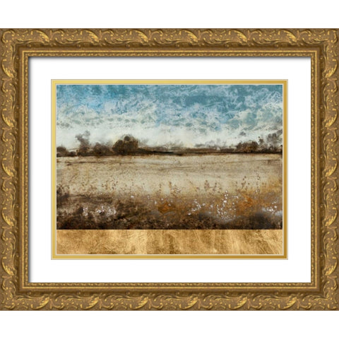 Infinite Pasture Gold Ornate Wood Framed Art Print with Double Matting by OToole, Tim