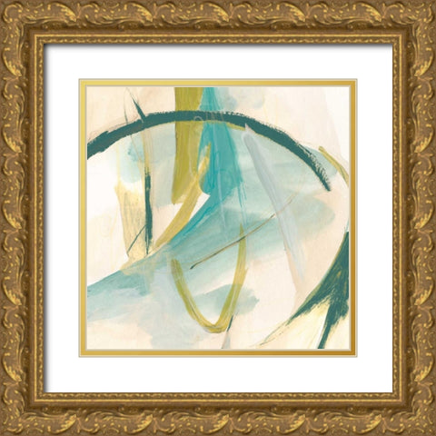 Vertigo Note I Gold Ornate Wood Framed Art Print with Double Matting by Vess, June Erica