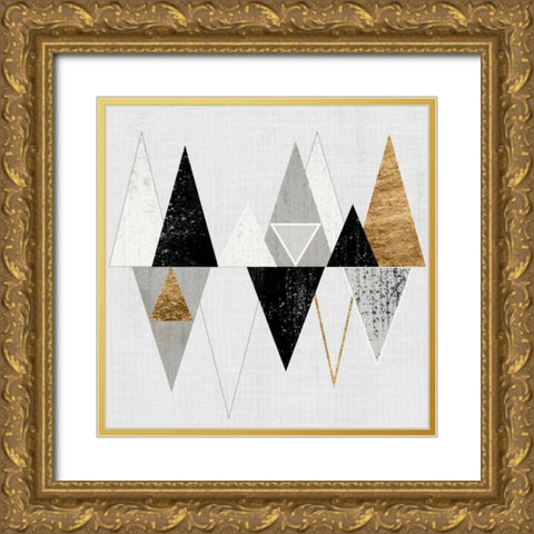 Range I Gold Ornate Wood Framed Art Print with Double Matting by Fagalde, Jarman
