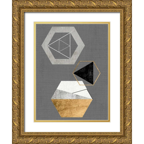 Gather I Gold Ornate Wood Framed Art Print with Double Matting by Fagalde, Jarman