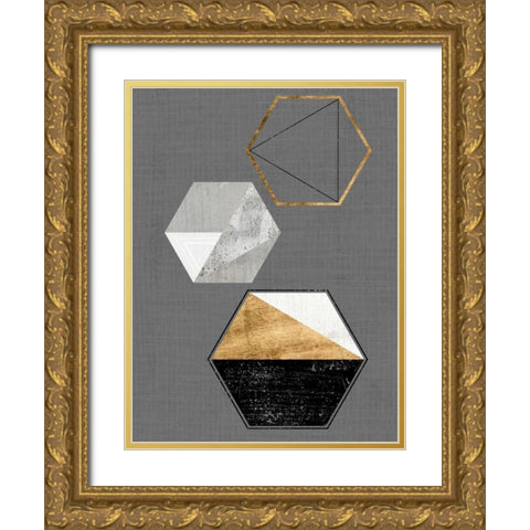 Gather II Gold Ornate Wood Framed Art Print with Double Matting by Fagalde, Jarman