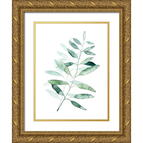 Serene Reed II Gold Ornate Wood Framed Art Print with Double Matting by Popp, Grace