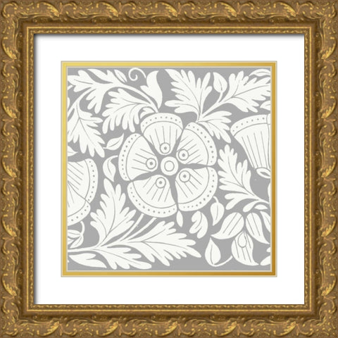 Ornamental Detail I Gold Ornate Wood Framed Art Print with Double Matting by Vision Studio