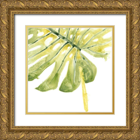 Verdant Impressions I Gold Ornate Wood Framed Art Print with Double Matting by Vess, June Erica